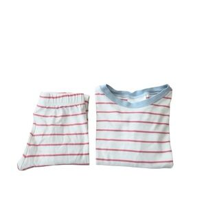 LAKE Girls Two Piece Pima Cotton‎ Long Sleeve Sorbet Stripe Pajama Set Size 4